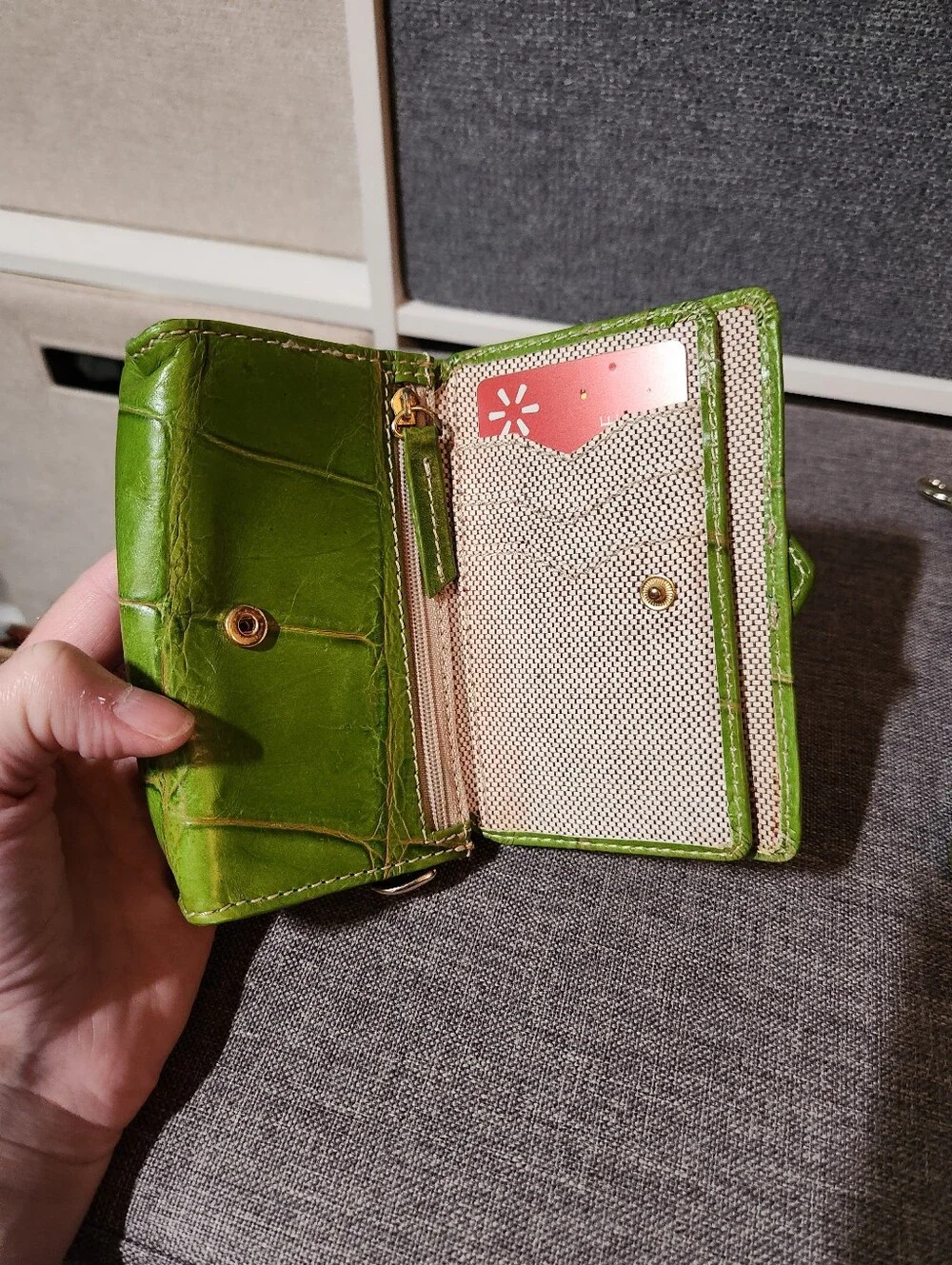 Dooney And Bourke Croc Embossed Wristlet
